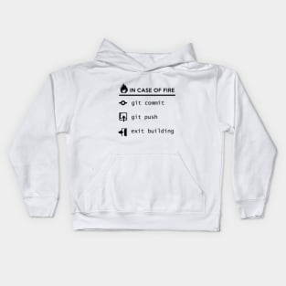 In case of fire - save your code Kids Hoodie
